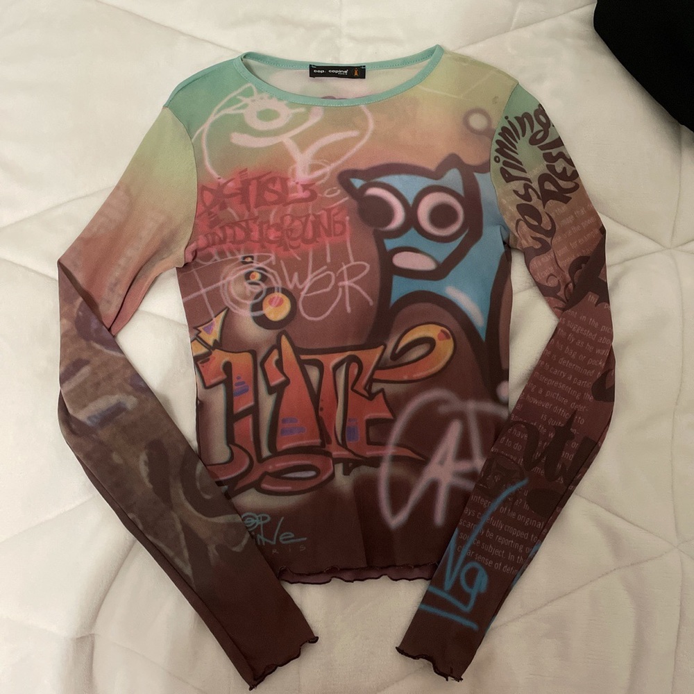 cop copine mesh top